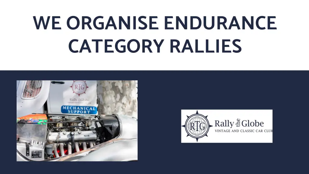 we organise endurance category rallies