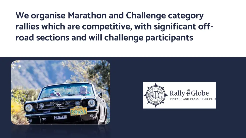 we organise marathon and challenge category