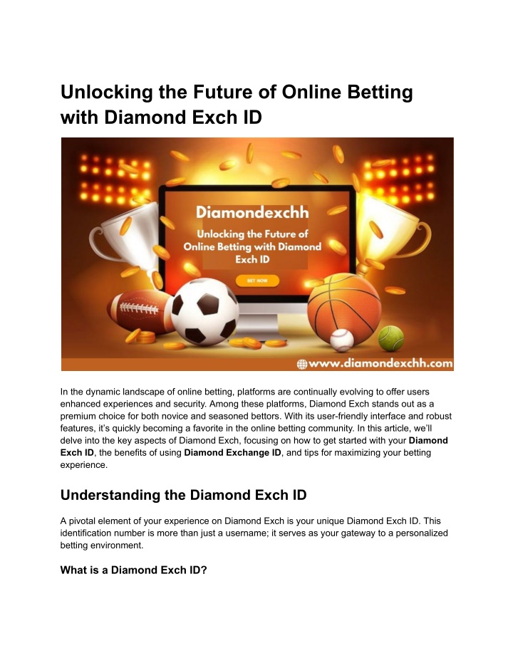 unlocking the future of online betting with