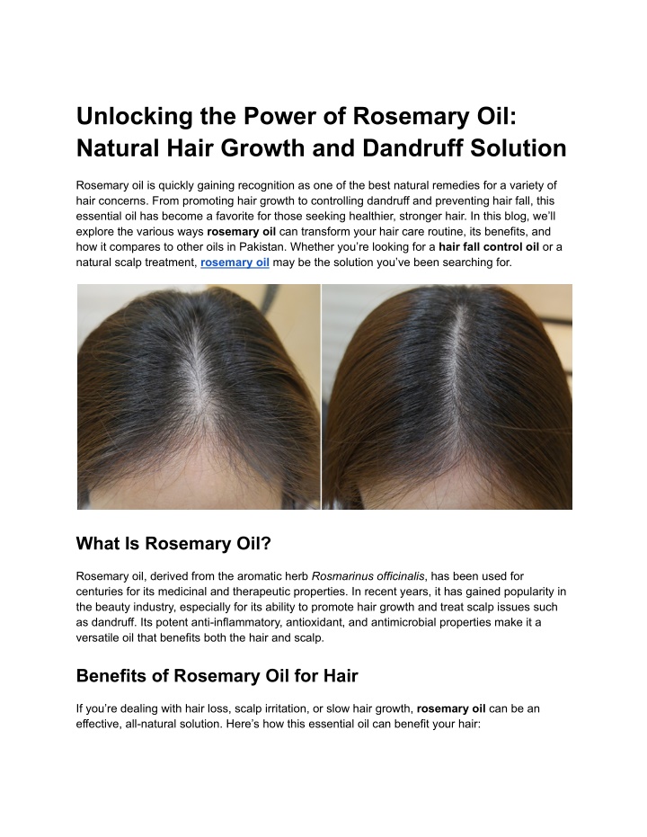 unlocking the power of rosemary oil natural hair