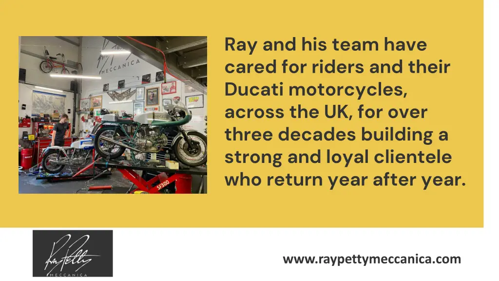 ray and his team have cared for riders and their