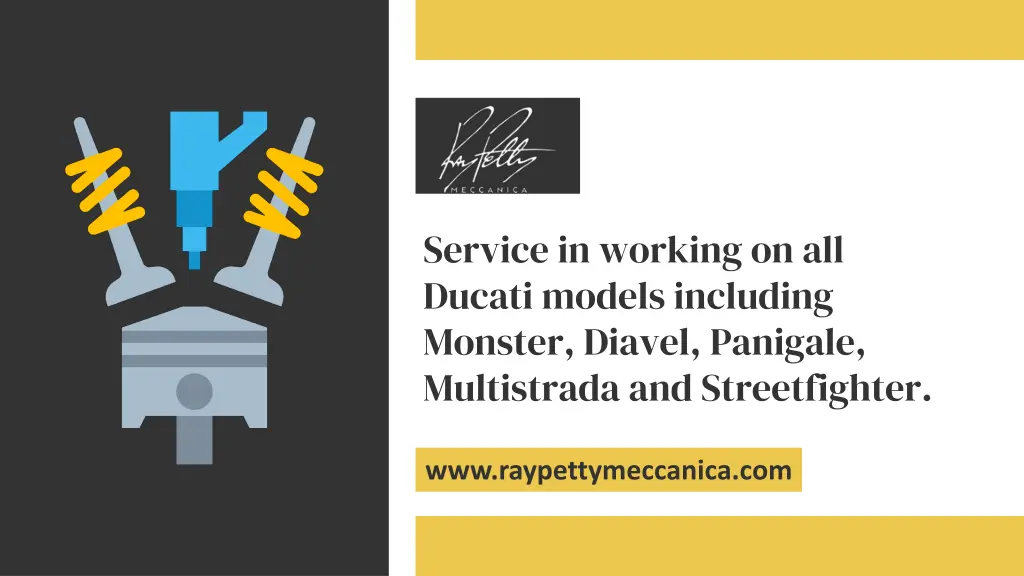 service in working on all ducati models including