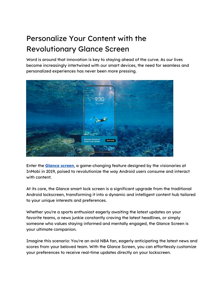 personalize your content with the revolutionary