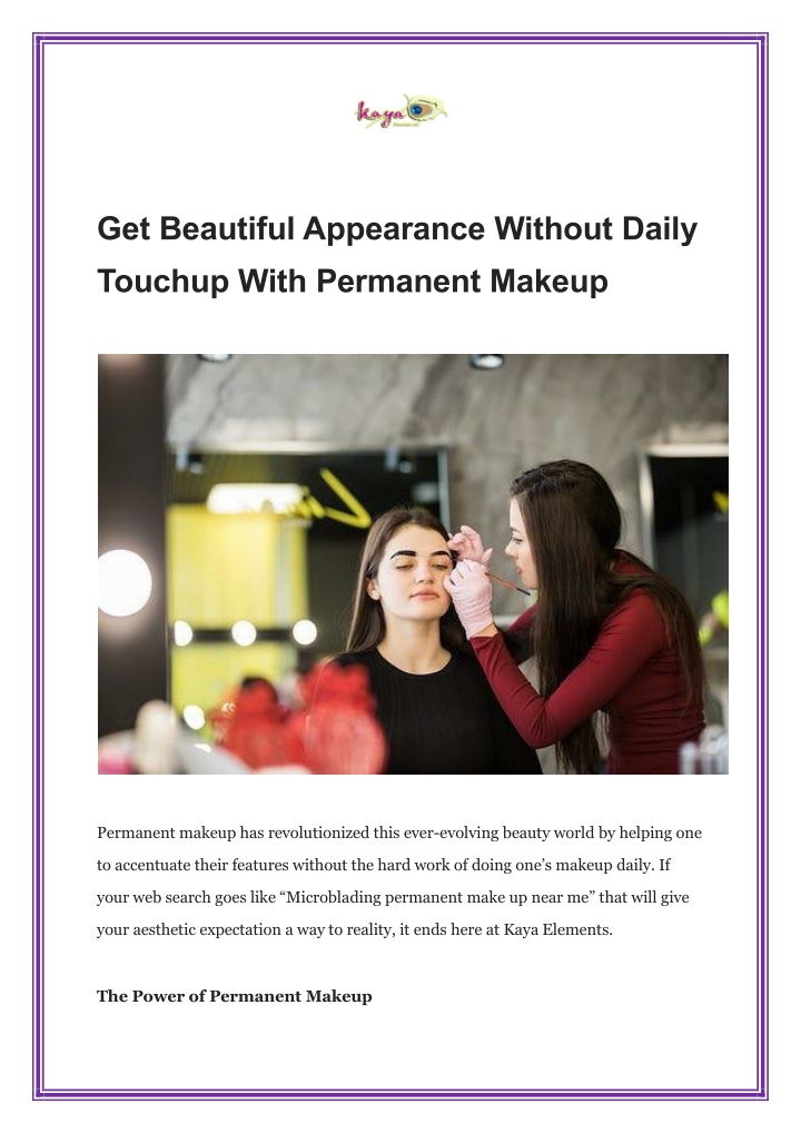 get beautiful appearance without daily