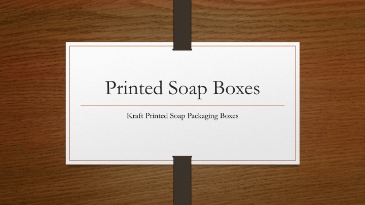 printed soap boxes