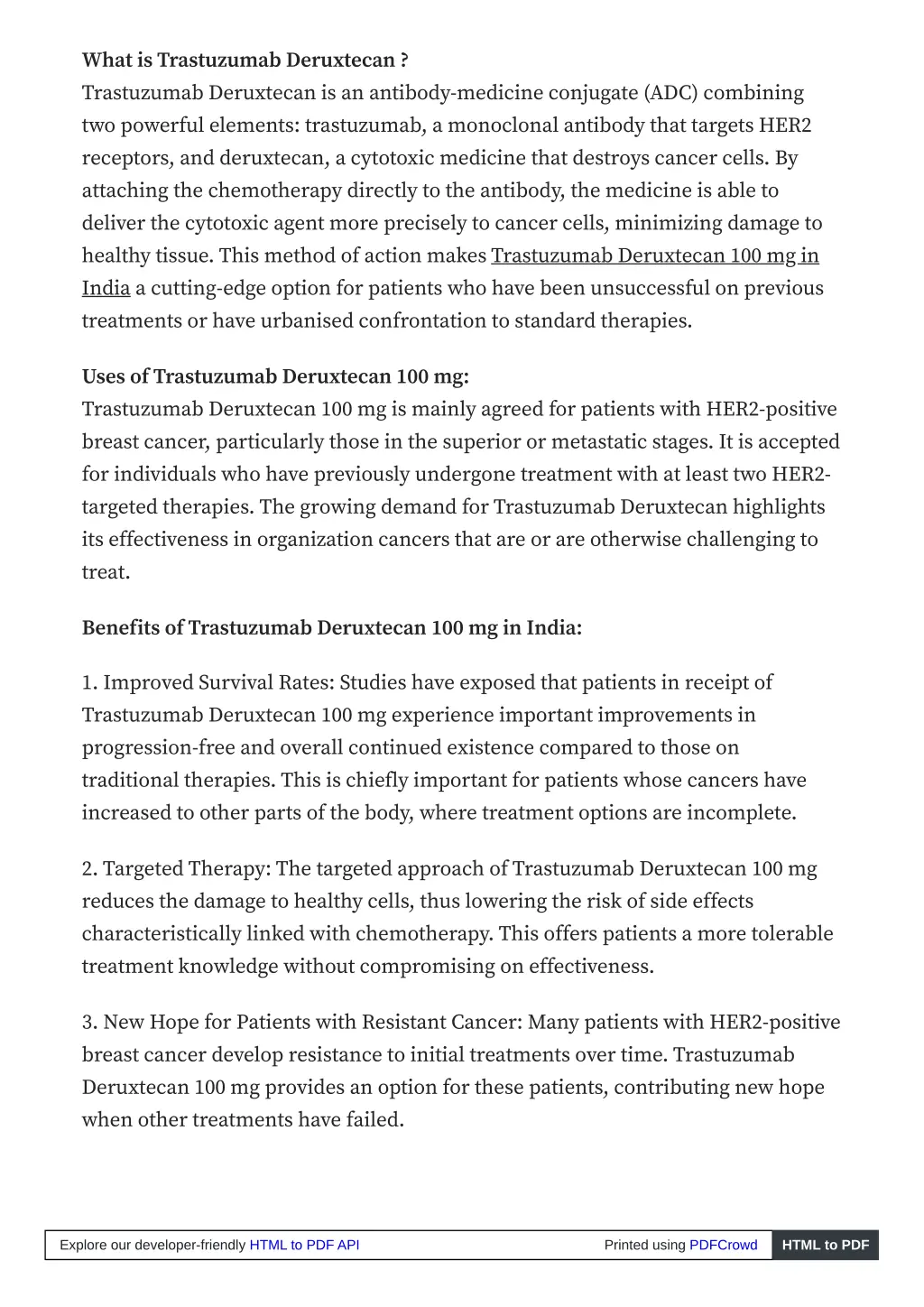 what is trastuzumab deruxtecan trastuzumab