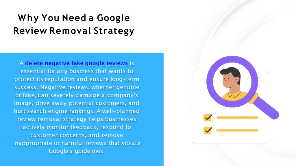 why you need a google review removal strategy