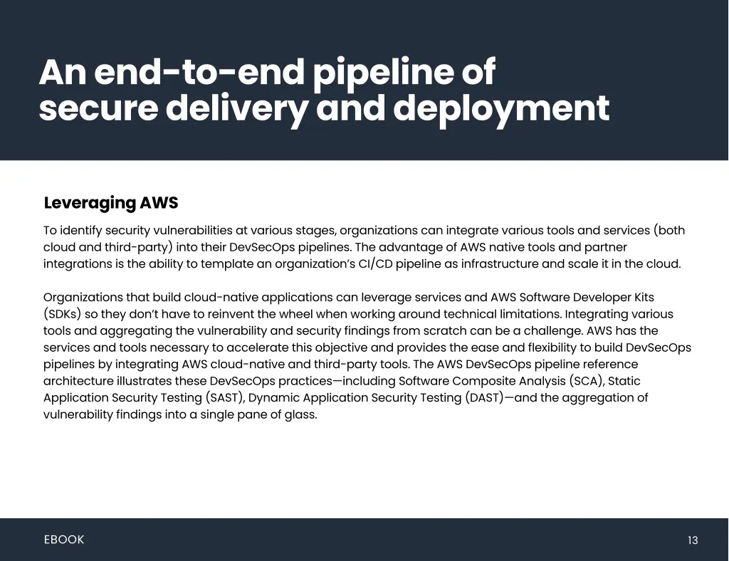 an end to end pipeline of secure delivery 1