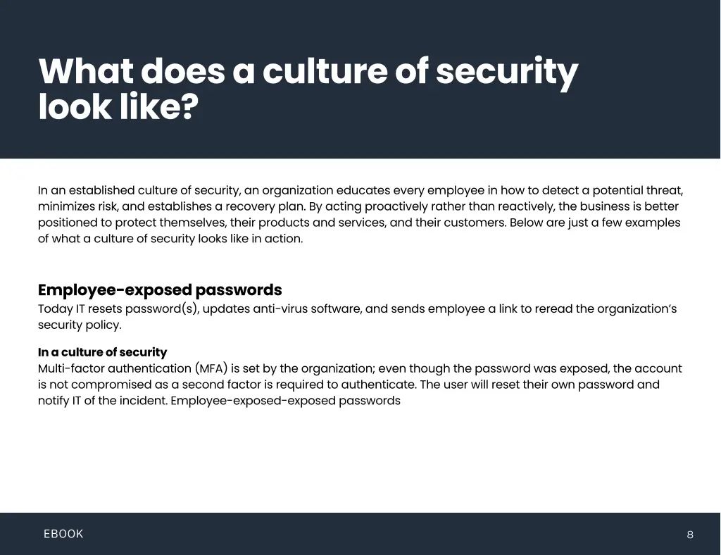 what does a culture of security look like