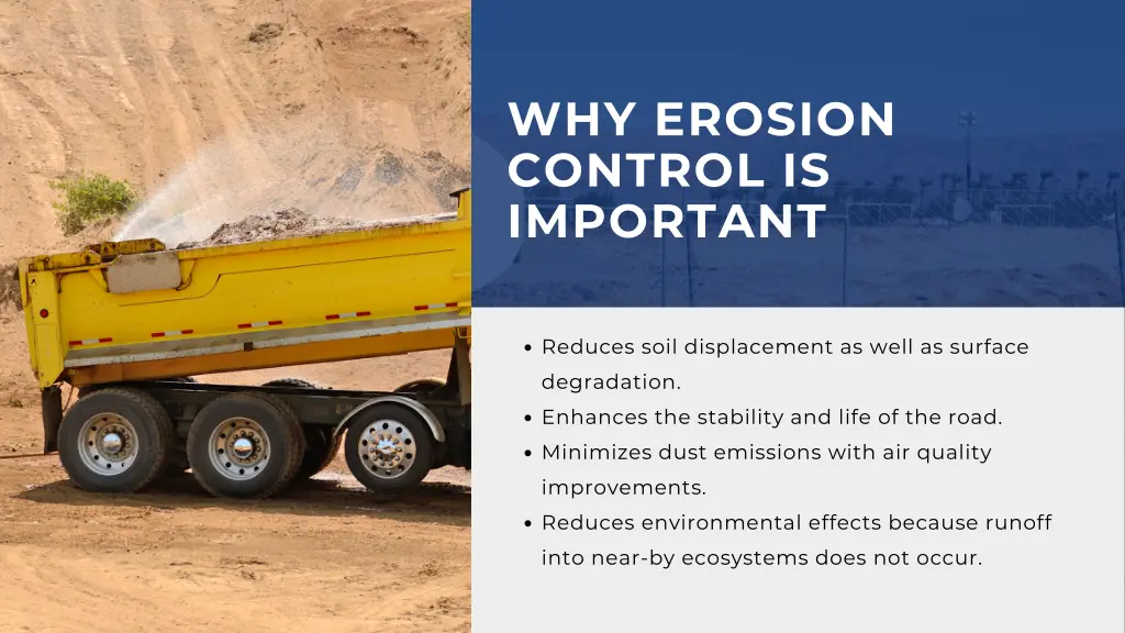 why erosion control is important