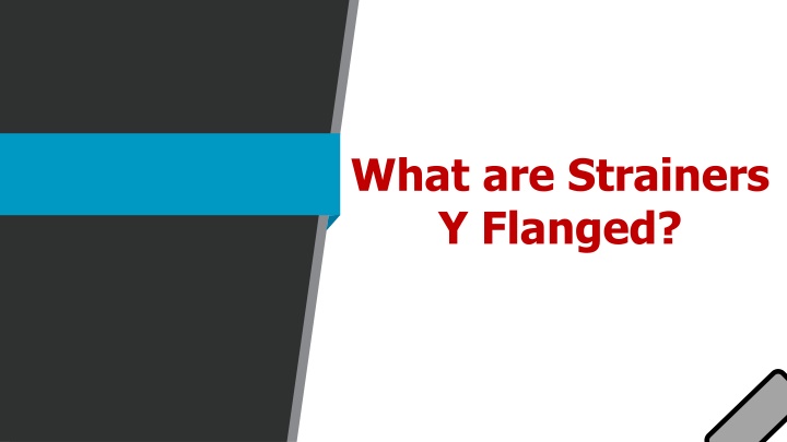 what are strainers y flanged