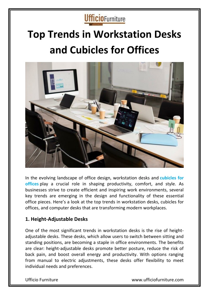 top trends in workstation desks and cubicles