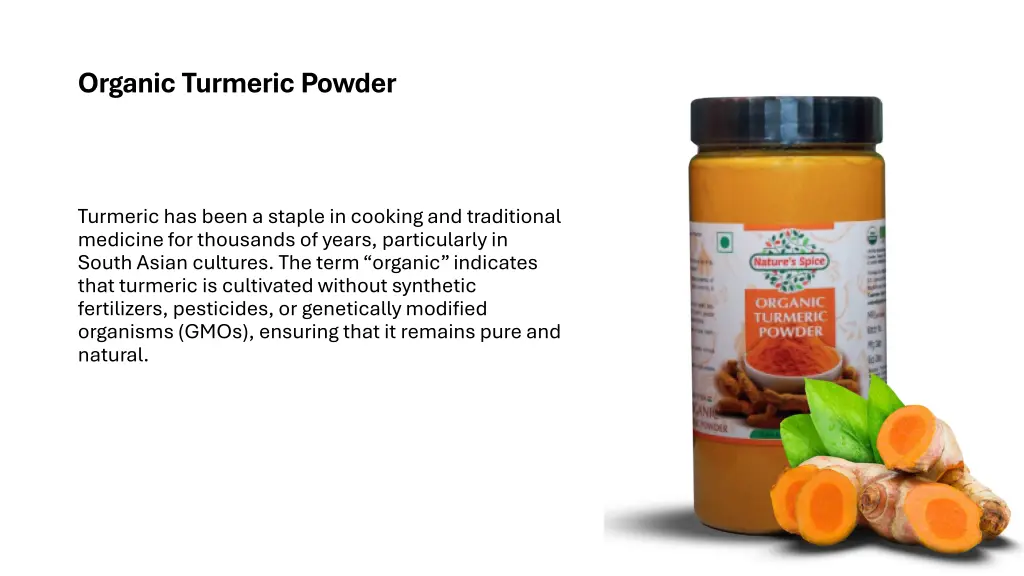 organic turmeric powder