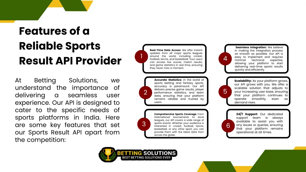 features of a reliable sports result api provider