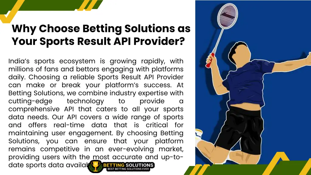 why choose betting solutions as your sports