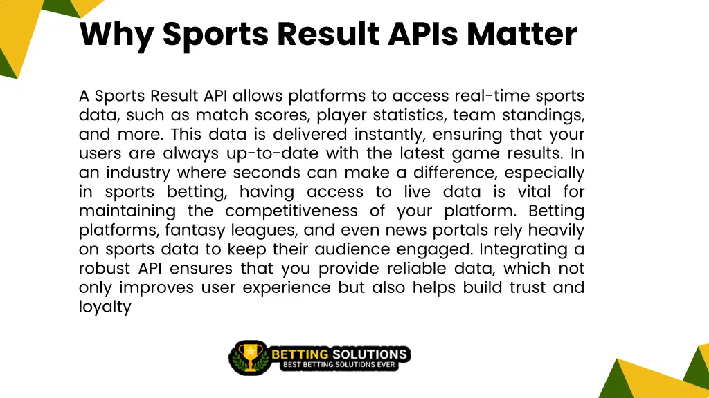 why sports result apis matter