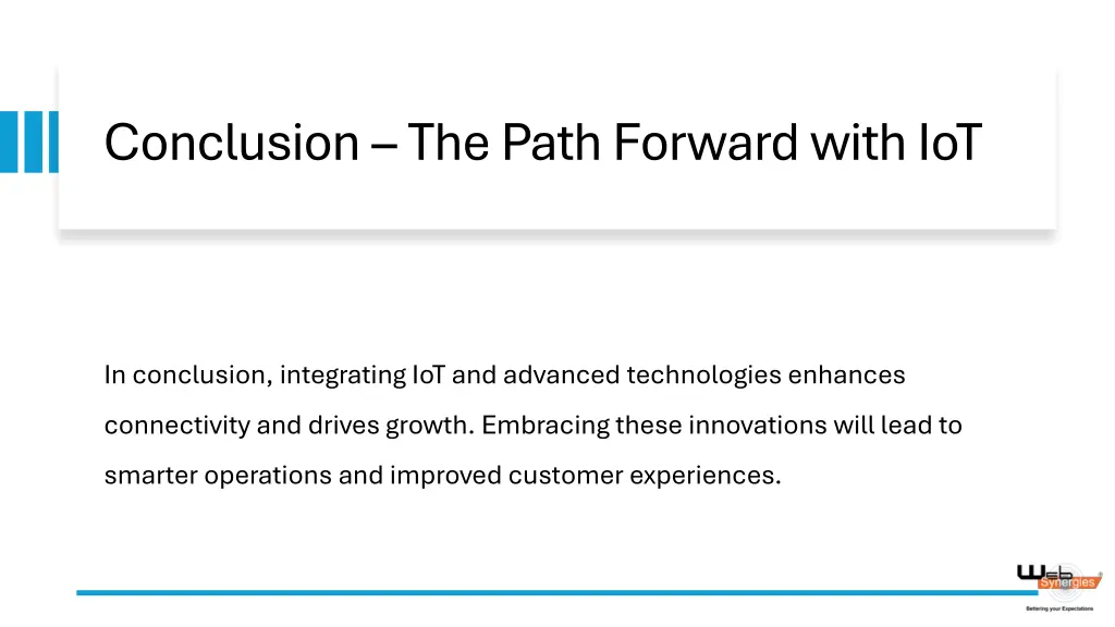 conclusion the path forward with iot