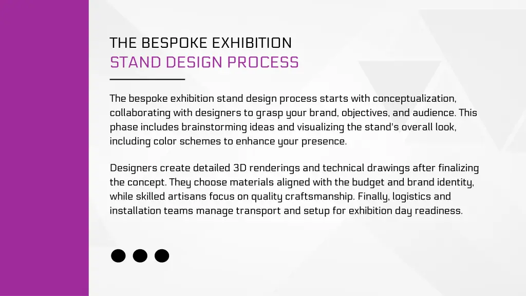 the bespoke exhibition