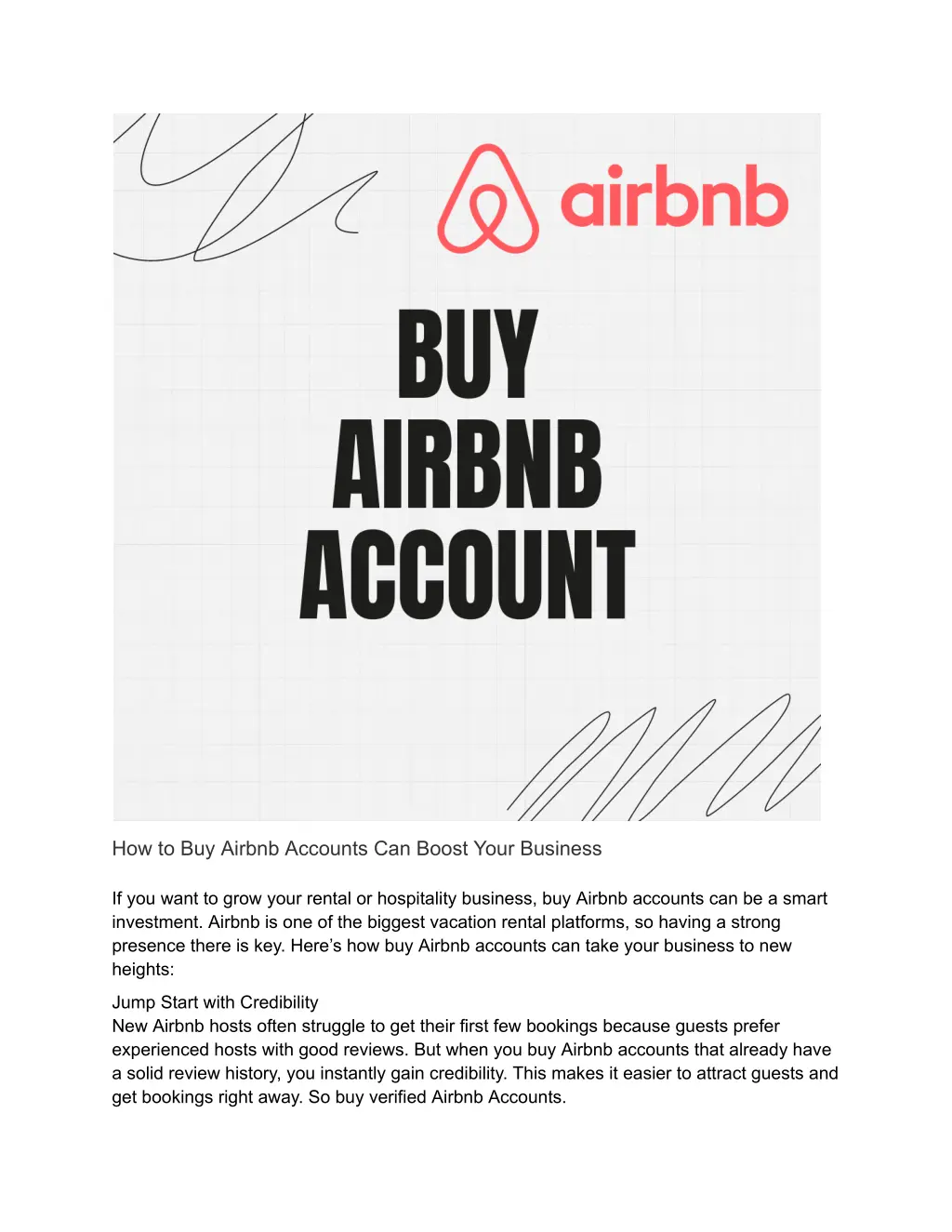 how to buy airbnb accounts can boost your business