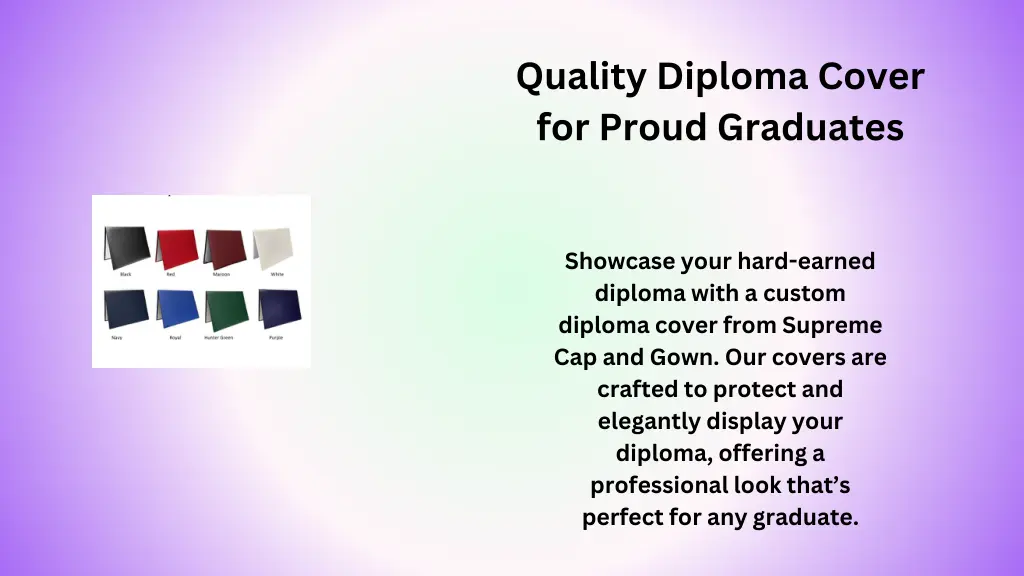 quality diploma cover for proud graduates