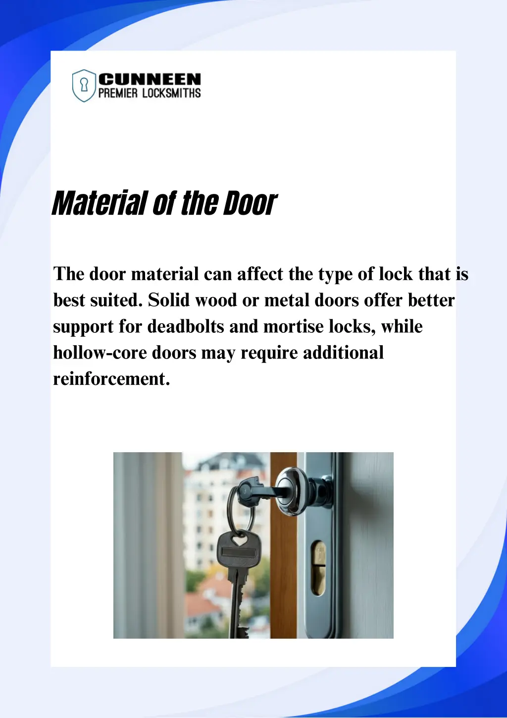 material of the door