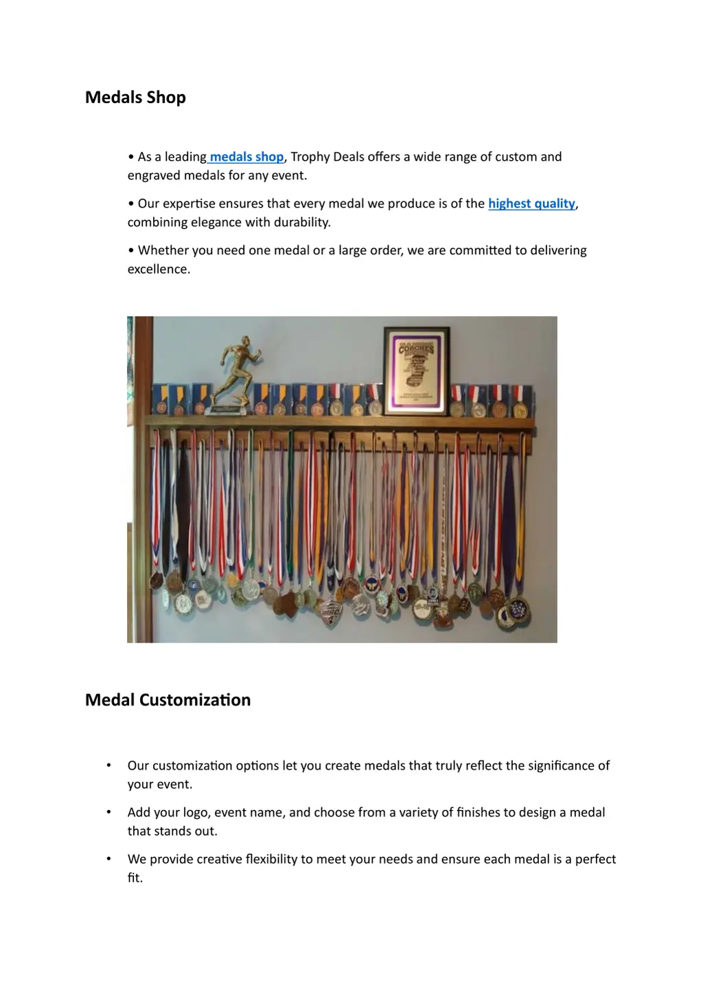 medals shop