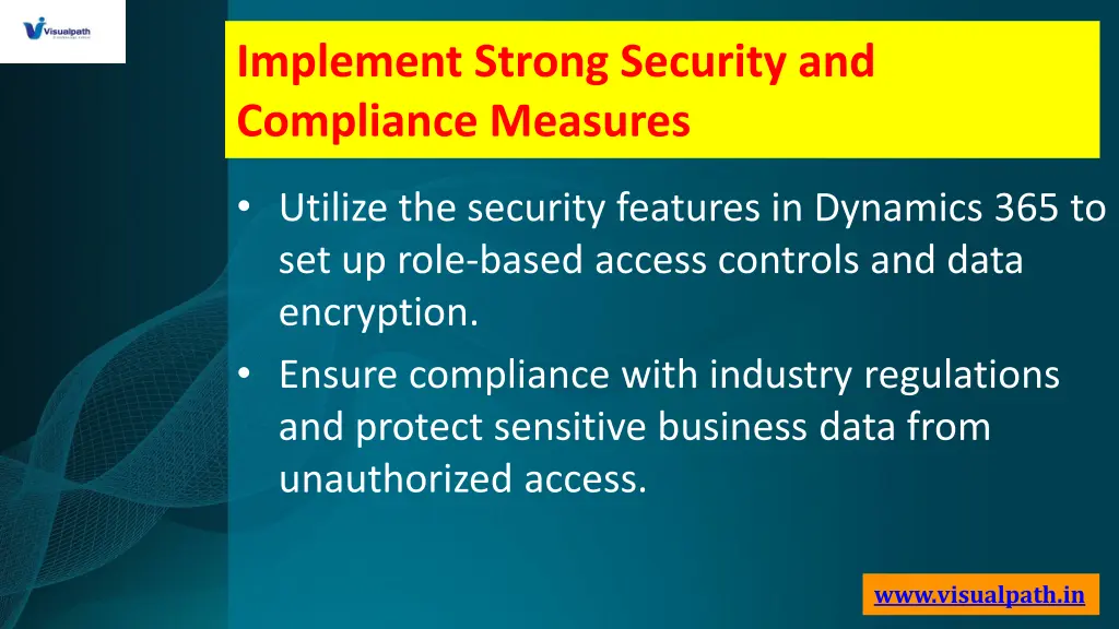 implement strong security and compliance measures