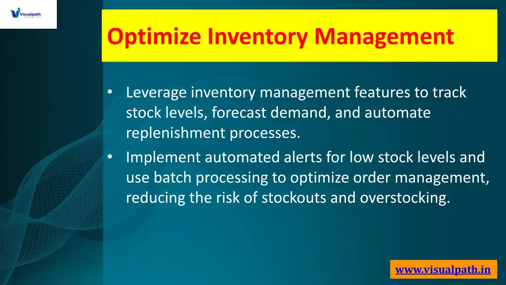 optimize inventory management