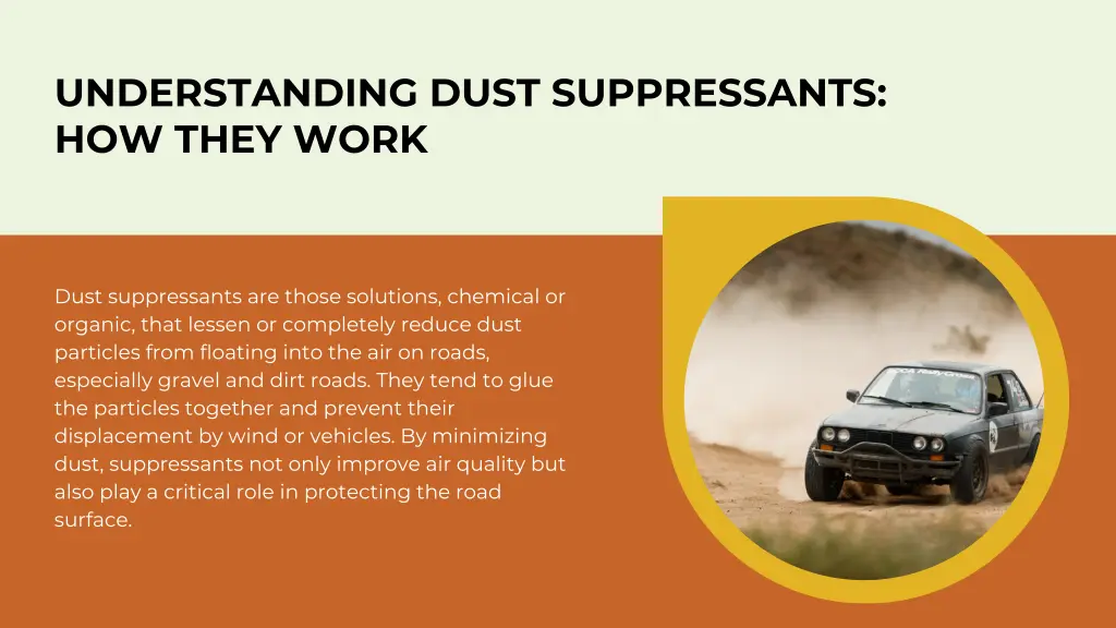 understanding dust suppressants how they work