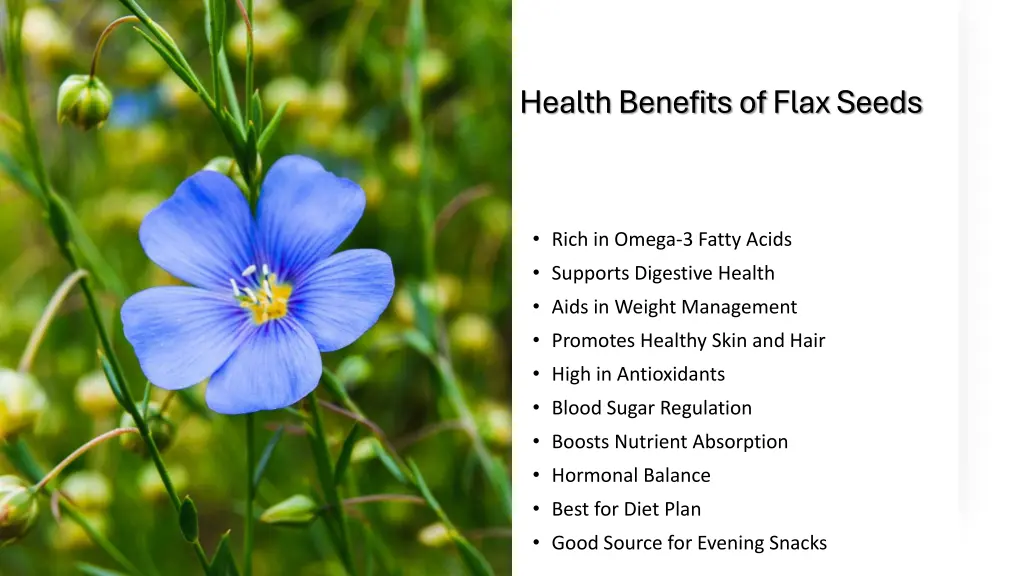 health benefits of flax seeds