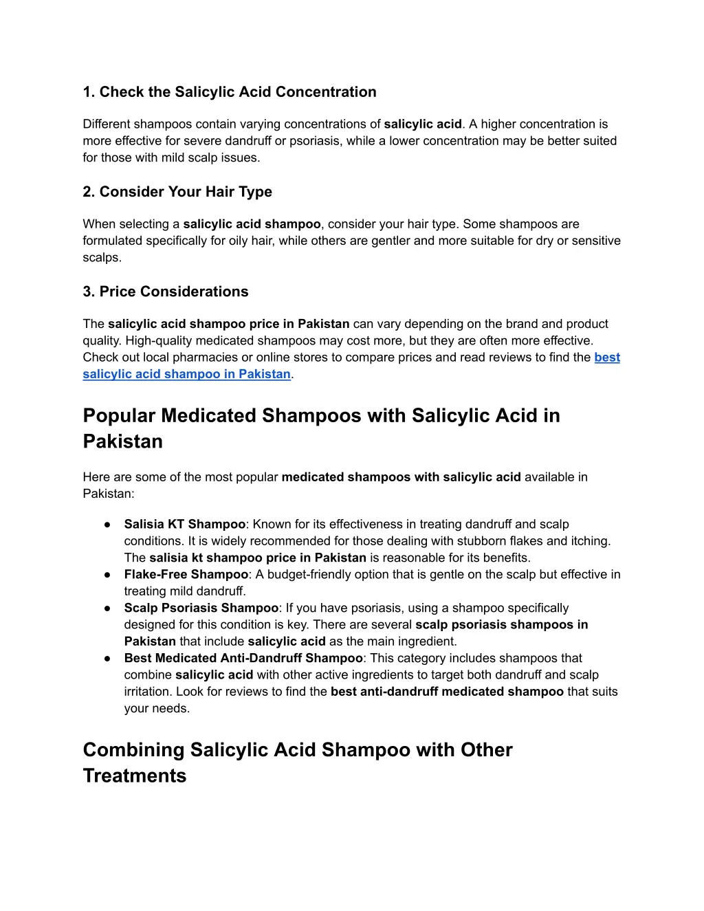 1 check the salicylic acid concentration