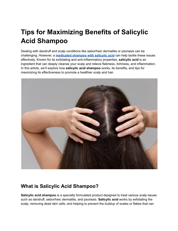 tips for maximizing benefits of salicylic acid