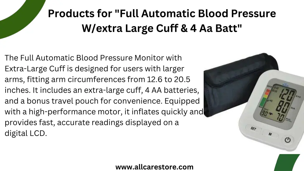 products for full automatic blood pressure