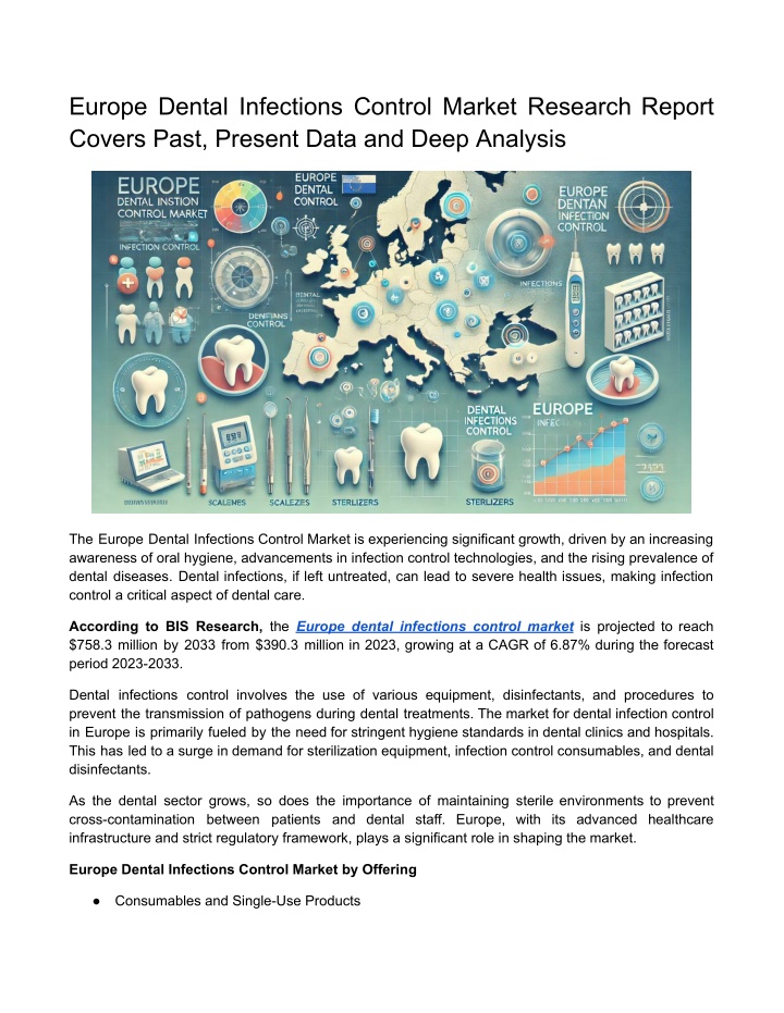 europe dental infections control market research