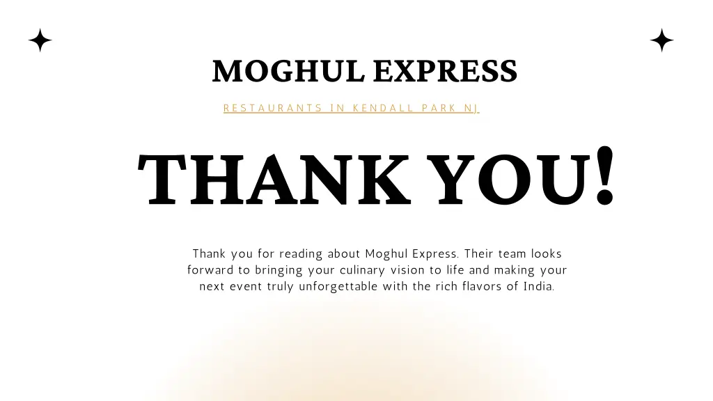 moghul express thank you