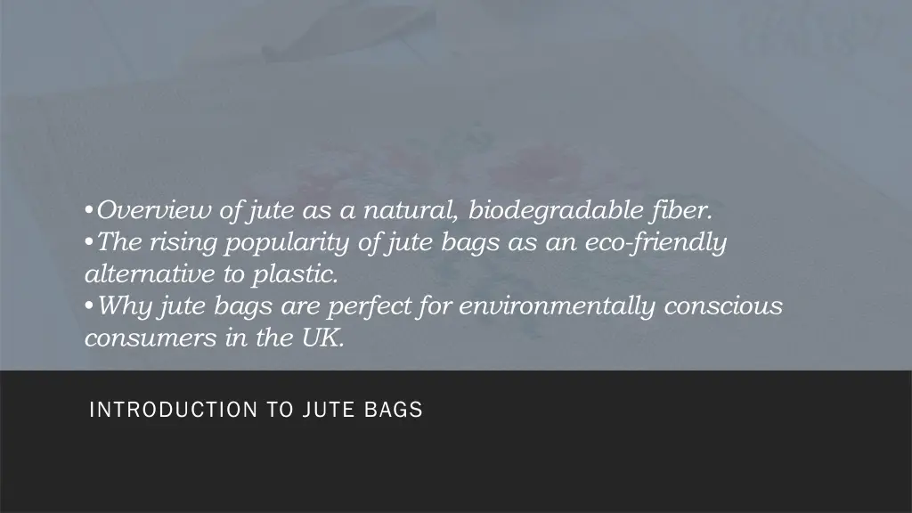 overview of jute as a natural biodegradable fiber