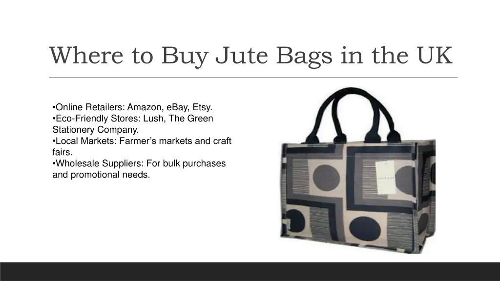 where to buy jute bags in the uk