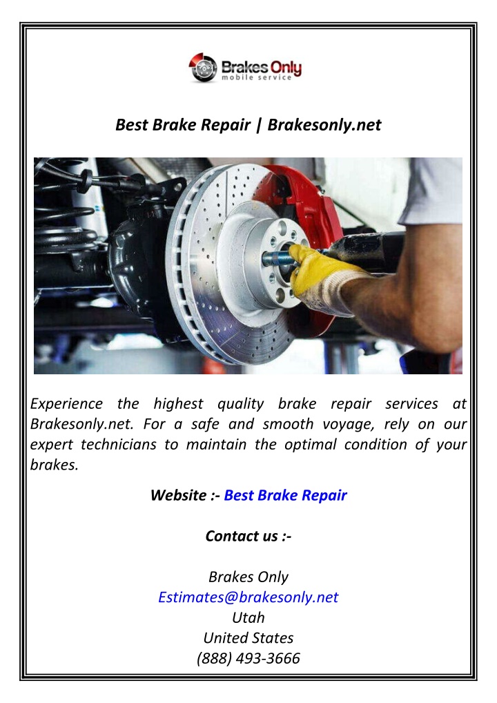 best brake repair brakesonly net