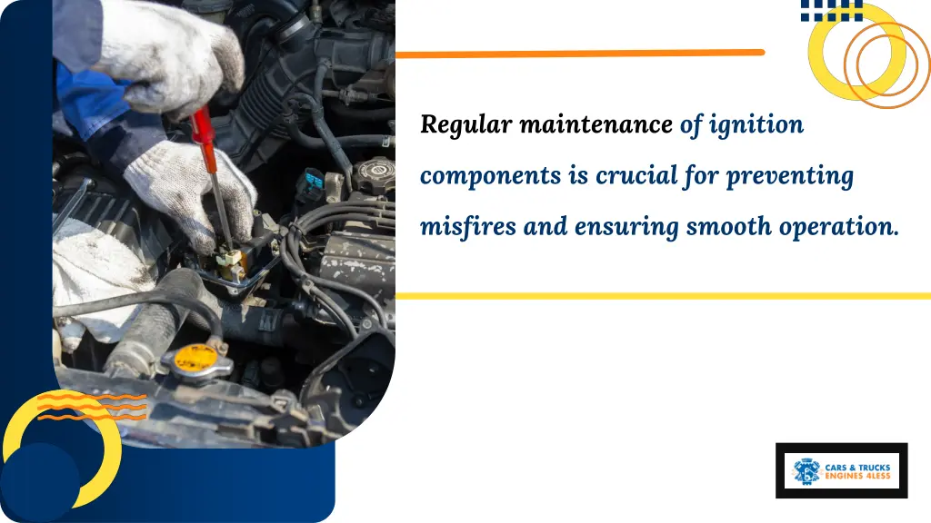 regular maintenance of ignition