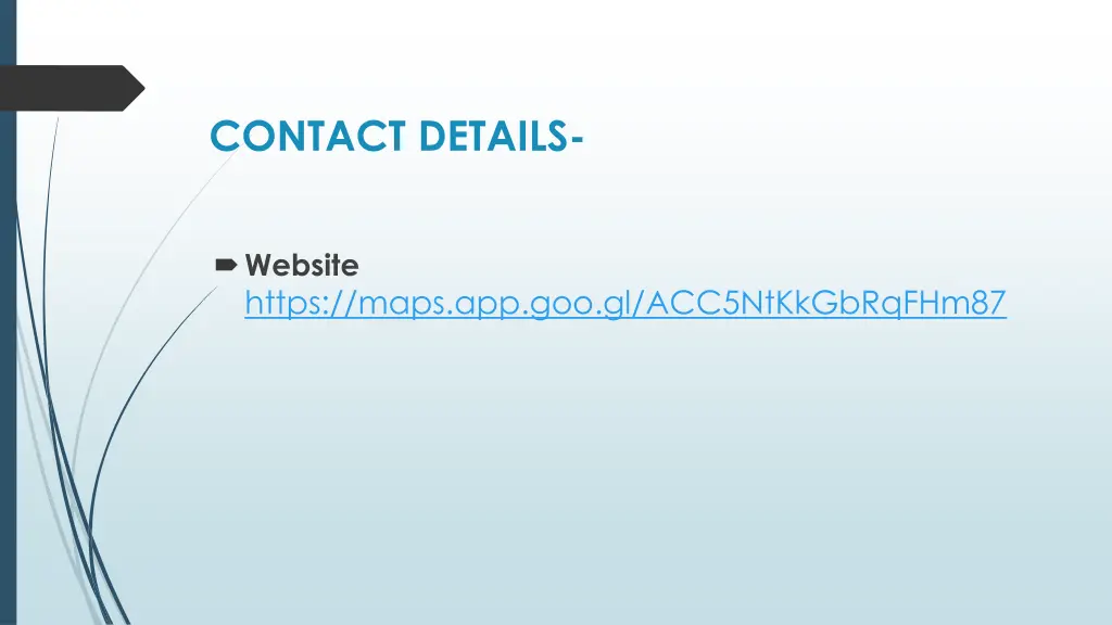 contact details