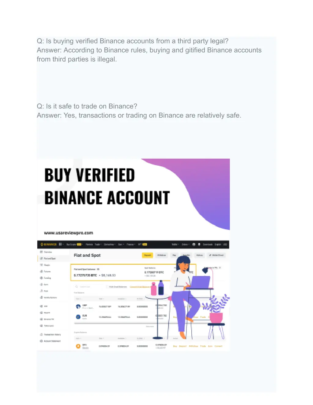 q is buying verified binance accounts from