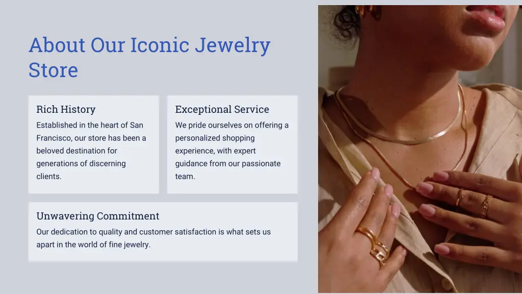 about our iconic jewelry store