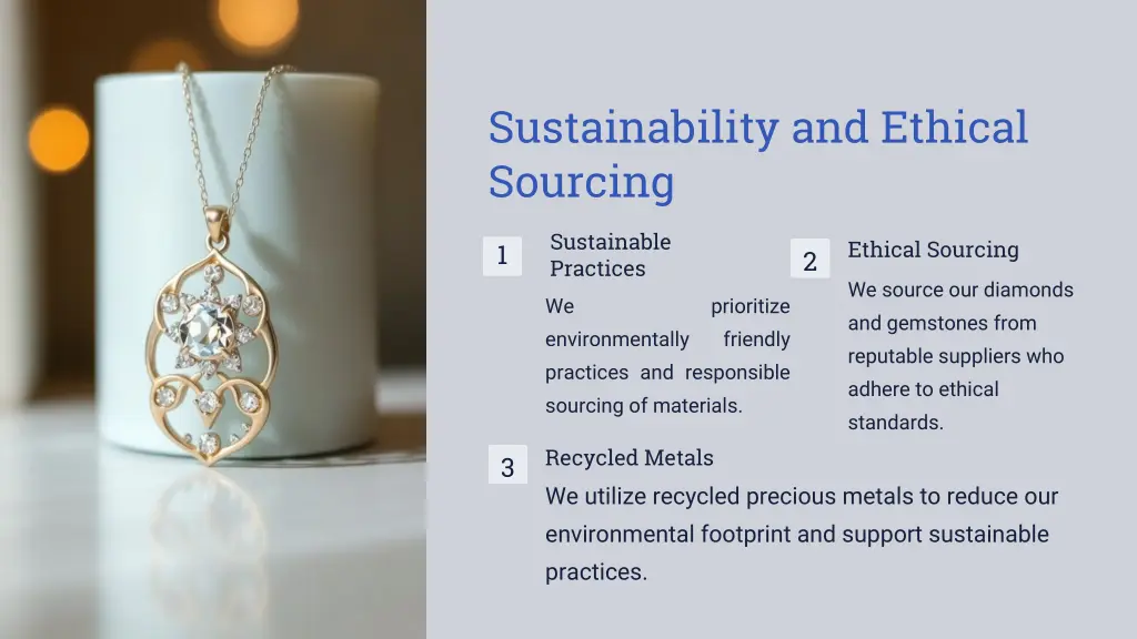 sustainability and ethical sourcing