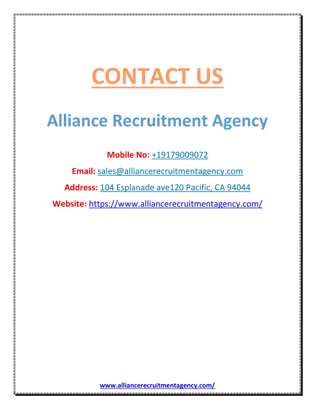 contact us