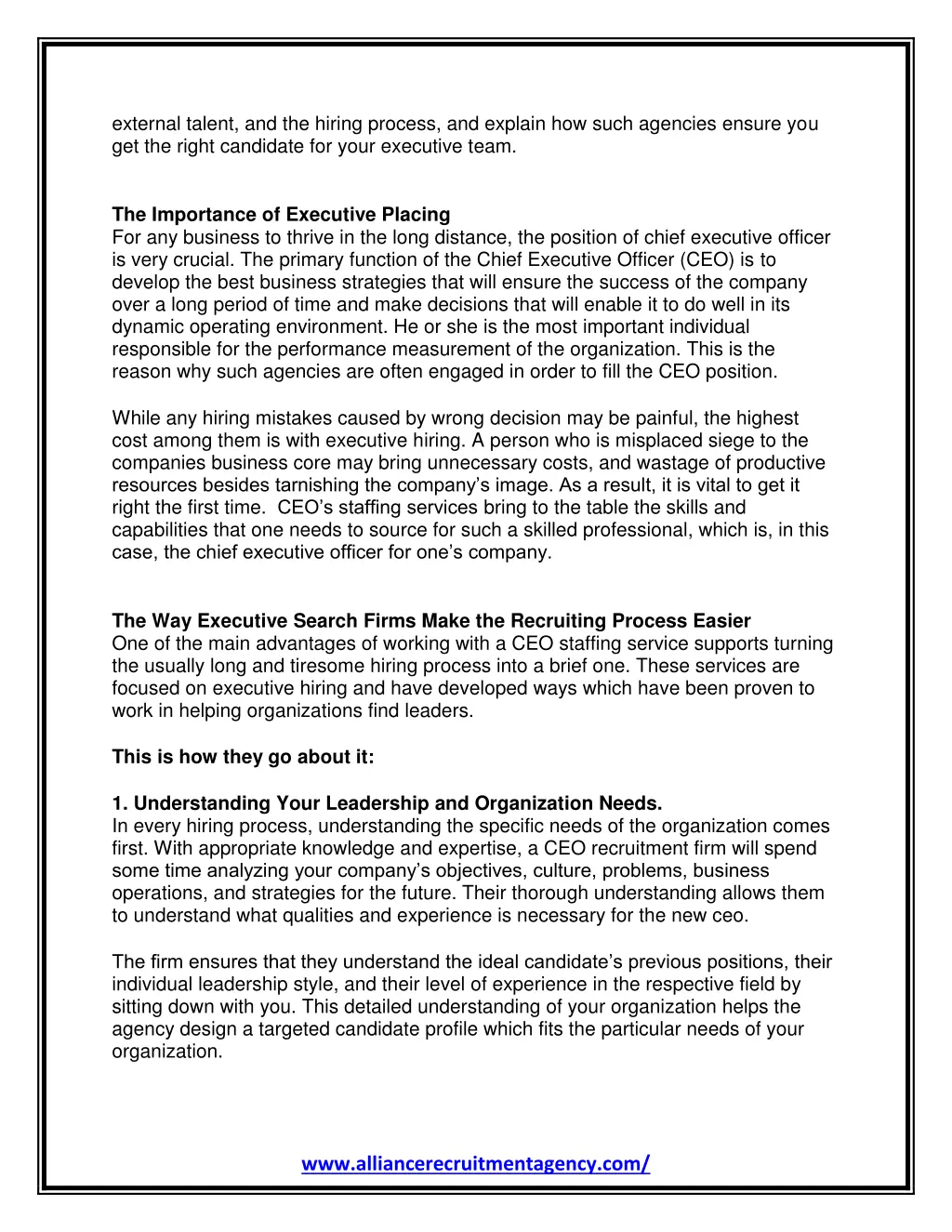 external talent and the hiring process