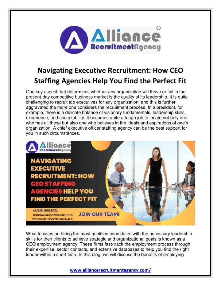 navigating executive recruitment how ceo staffing