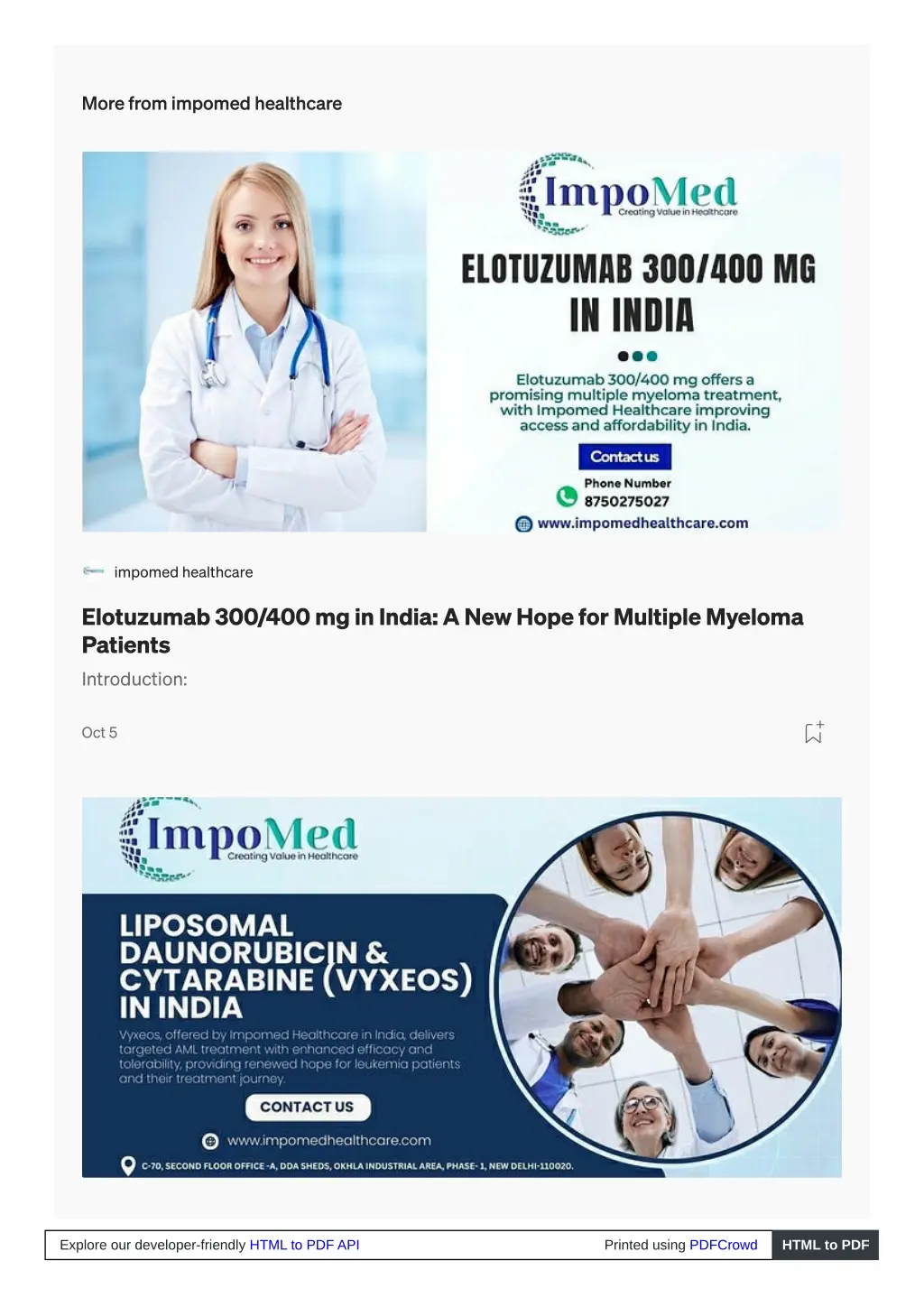 more from impomed healthcare