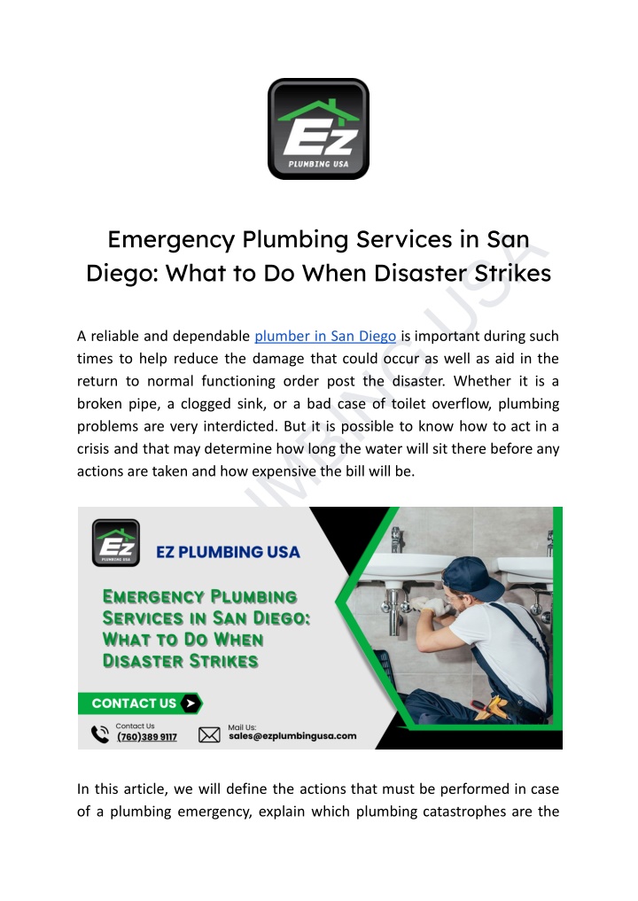 ez plumbing usa