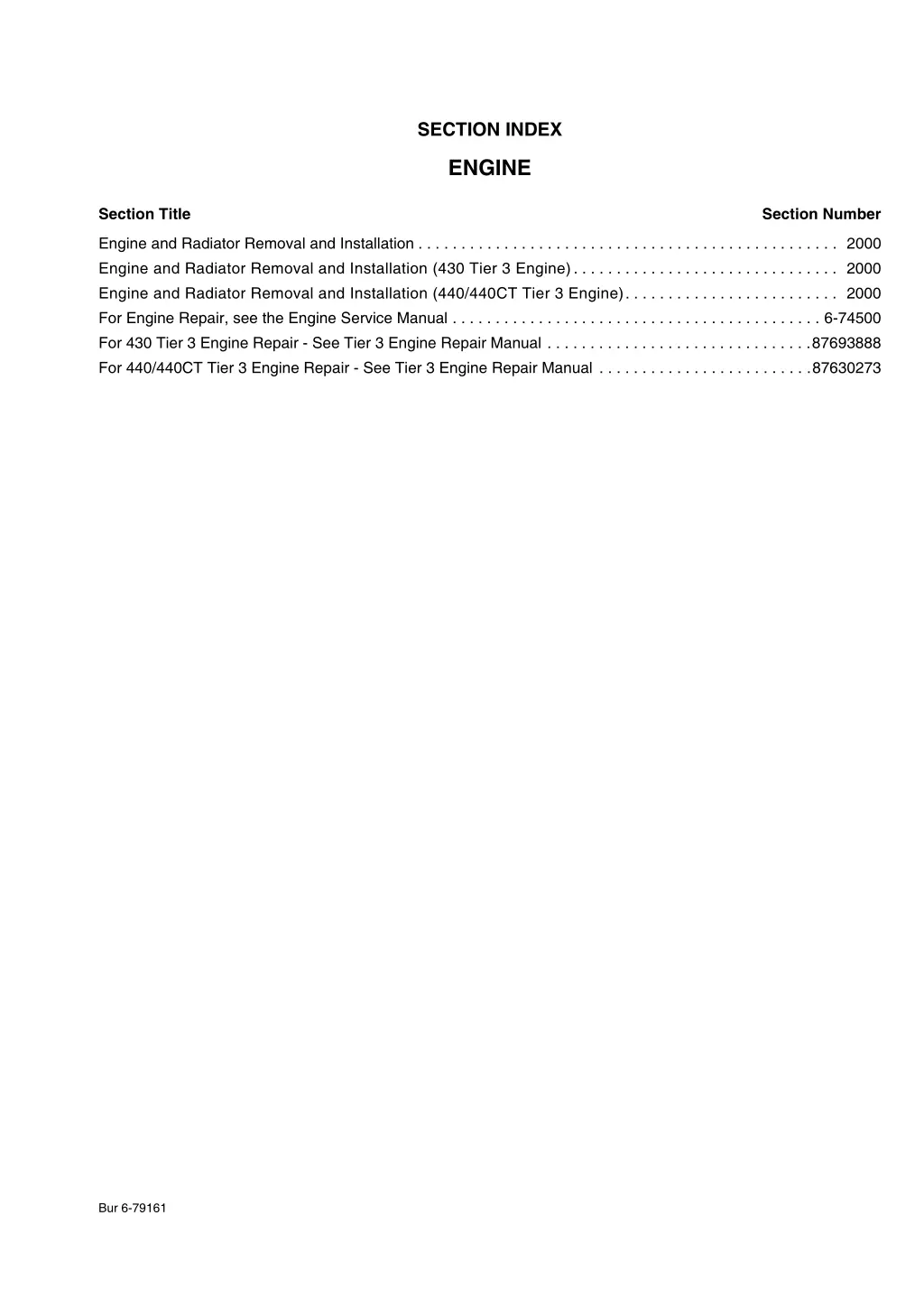 section index 1