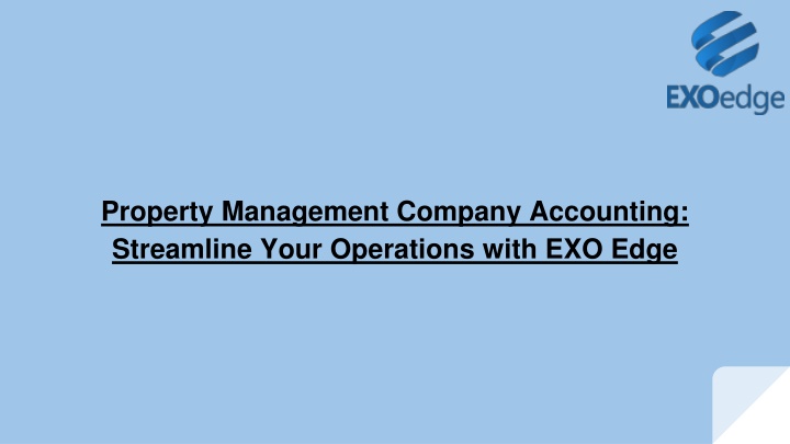 property management company accounting streamline